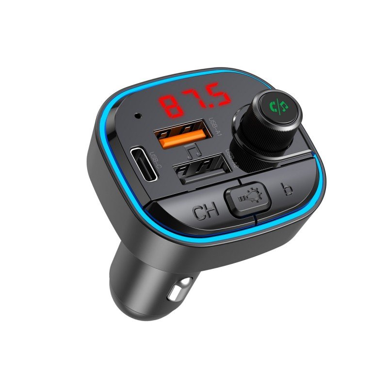 Universal BCC11 Bluetooth MP3 car charger 3,1A Melns