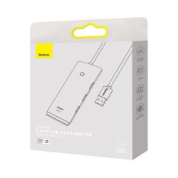 Baseus HUB Lite USB to 4x USB 3.0 / 1x USB-C 2,0m Balts