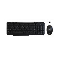 Universal wireless set: keyboard + mouse VERTEX Melns