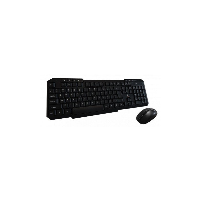 Universal wireless set: keyboard + mouse VERTEX Melns