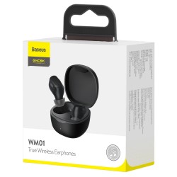 Baseus TWS 5.3 WM01 wireless earphones Melns | mobilo.lv