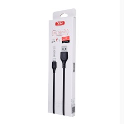 Universal USB - Lightning 2,0 m 2,1A Melns | mobilo.lv