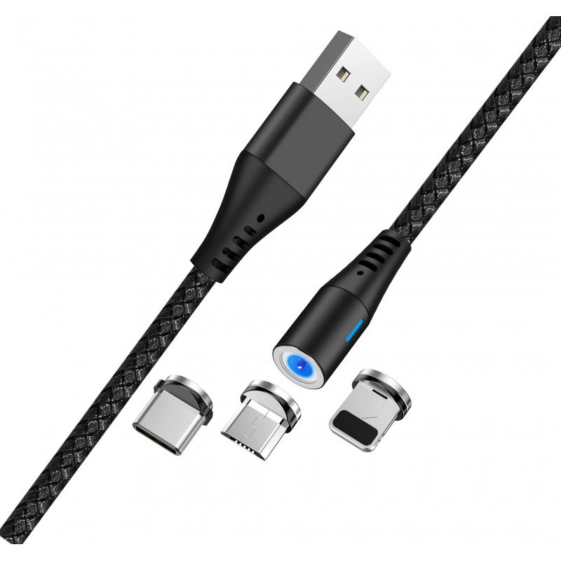 Universal MXUC-02 magnetic cable Melns