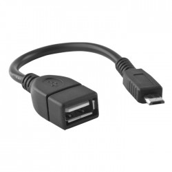 Universal adapter USB - microUSB Melns | mobilo.lv