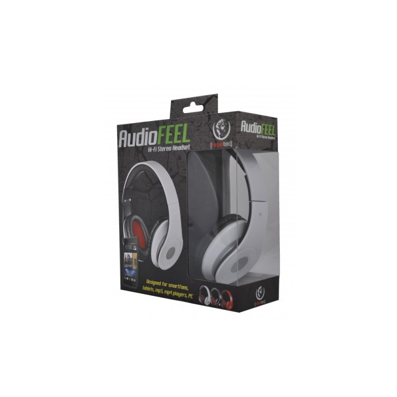 Universal Headphones AUDIOFEEL2 Balts | mobilo.lv