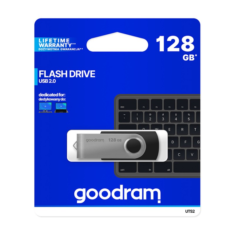 Universal USB 128GB 2.0 UTS2 Melns