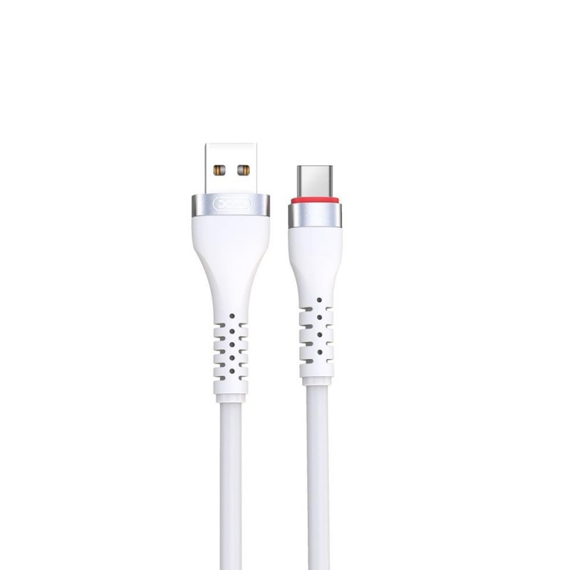 Universal NB213 USB - USB-C 1,0 m 2,4A Balts | mobilo.lv