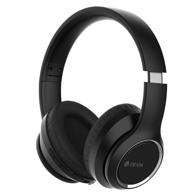 Devia Bluetooth headphones Kintone black Melns | mobilo.lv