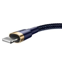 Baseus Cable USB for iPhone Lightning 8-pin 2.4A 1m Zils | mobilo.lv