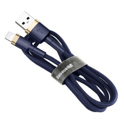 Baseus Cable USB for iPhone Lightning 8-pin 2.4A 1m Zils | mobilo.lv