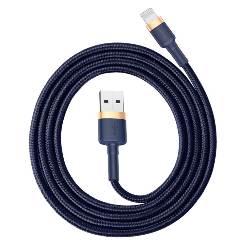 Baseus Cable USB for iPhone Lightning 8-pin 2.4A 1m Zils | mobilo.lv