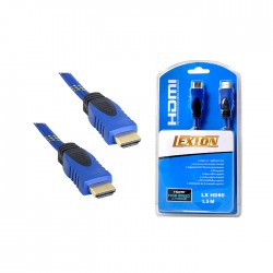 HDMI Cable 1.5m Black - Blue | mobilo.lv