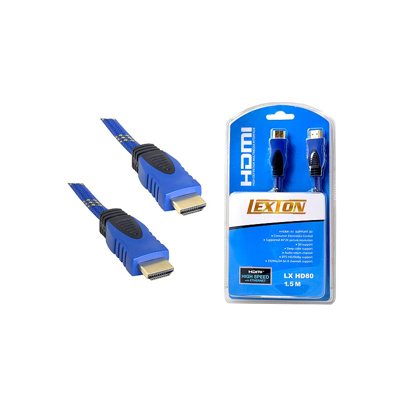 HDMI Cable 1.5m Black - Blue