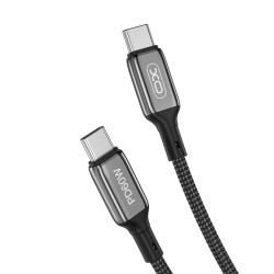 Type C PD USB-C - USB-C 1,0m 60W Melns | mobilo.lv