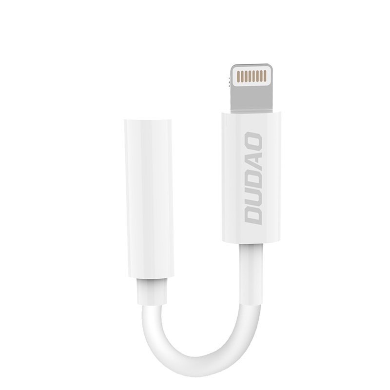 Apple audio adapter headphone adapter Lightning to mini jack 3,5mm Balts | mobilo.lv