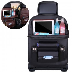 Universal Car organizer for the seat Melns