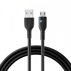 Universal magnetic cable USB - Lightning + USB-C + microUSB 1,0 m 3A Melns | mobilo.lv