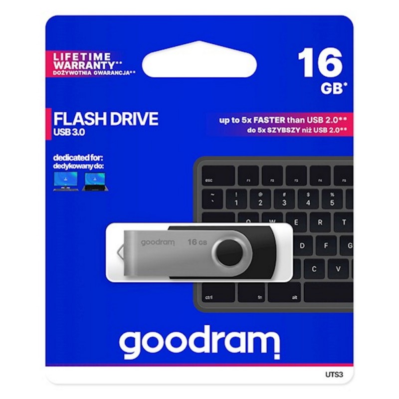 Universal 16GB USB 3.0 Melns