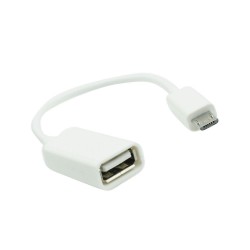 Universal USBdoA do Micro USB Balts