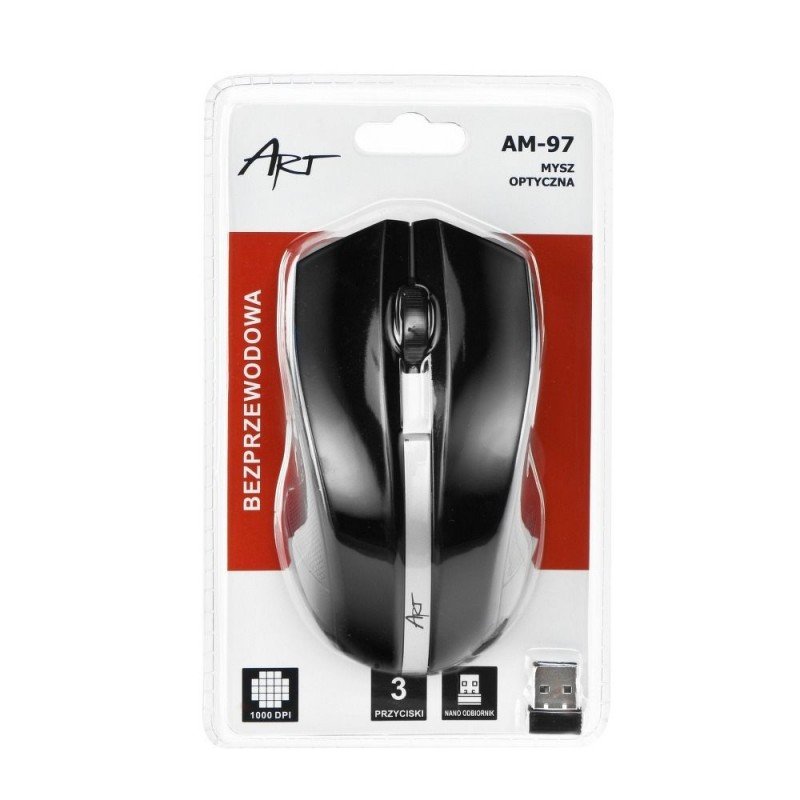 Universal Art Optical wireless mouse Melns