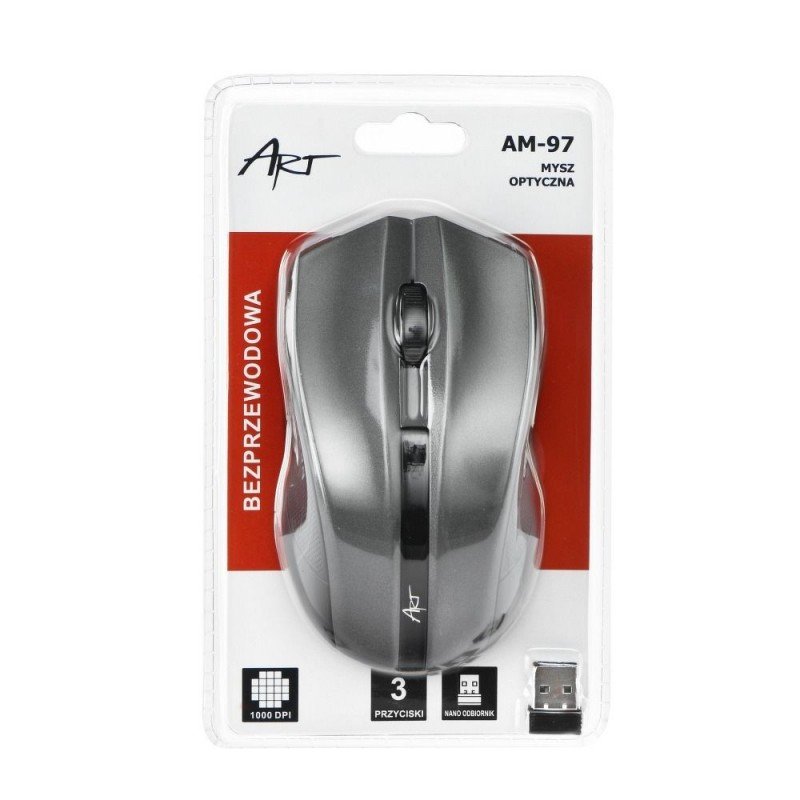 Universal wireless mouse USB AM-97 Sudrabs