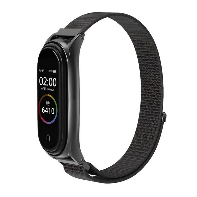 Xiaomi Mi band 5 / 6 / 7 Melns | mobilo.lv