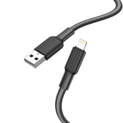 Universal USB to iPhone Lightning 8-pin 2,4A Jaeger X69 1m Balts