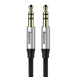 Universal Yiven Audio Cable Jack 3.5 male Audio M30 CAM30-CS1 1,5M Melns