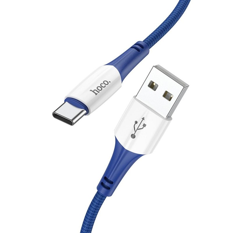 Universal cable USB to Type C 3A Ferry X70 1m Zils | mobilo.lv