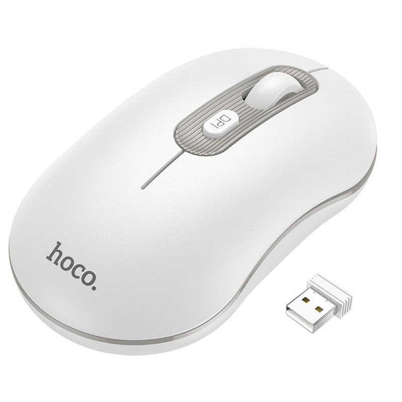 Universal wireless mouse 2,4G DPI 1600 Platinium GM21 Balts|mobilo.lv