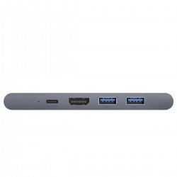 Universal HUB Type C to 2x USB 3.0 / RJ45 / HDMI 4K / PD / MicroSD/SD / Thunderbolt 3 Peleks|mobilo.lv