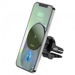 Universal car holder to air vent with wilress charging suppor MagSafe charging Magic CA91 Pelēks | mobilo.lv