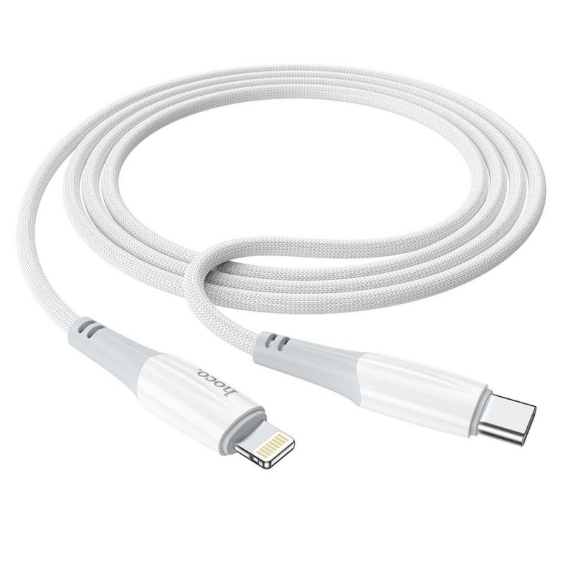 Apple Type C to iPhone Lightning 8-pin Power Delivery PD20W Balts|mobilo.lv