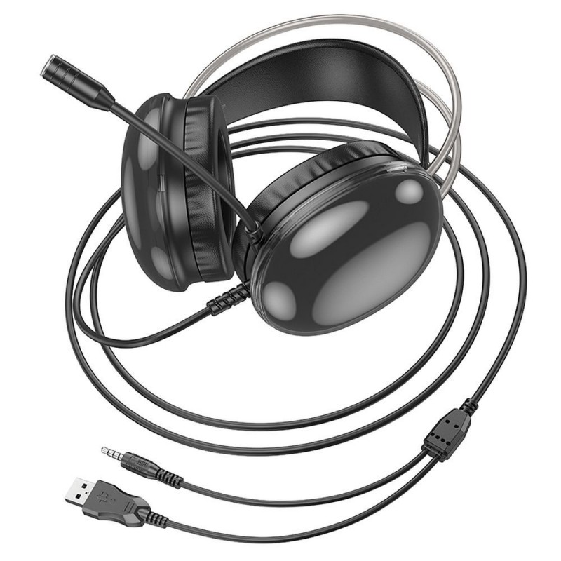 Universal earphones universal with microphone GAMING W109 Melns | mobilo.lv