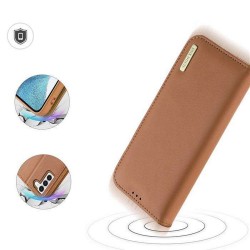 Dux Ducis Hivo case with flap and RFID blocker for Samsung Galaxy S24 - brown|mobilo.lv