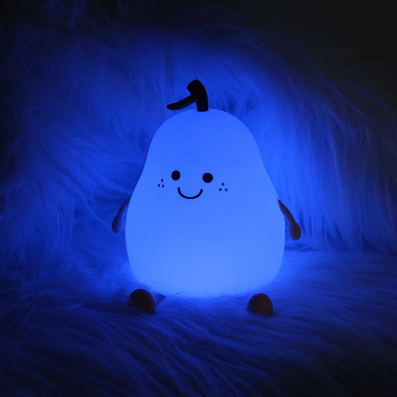 Universal LED Night Lamp LUCKY PEAR FNL-02 multicolor silicon - | mobilo.lv