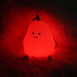 Universal LED Night Lamp LUCKY PEAR FNL-02 multicolor silicon - | mobilo.lv