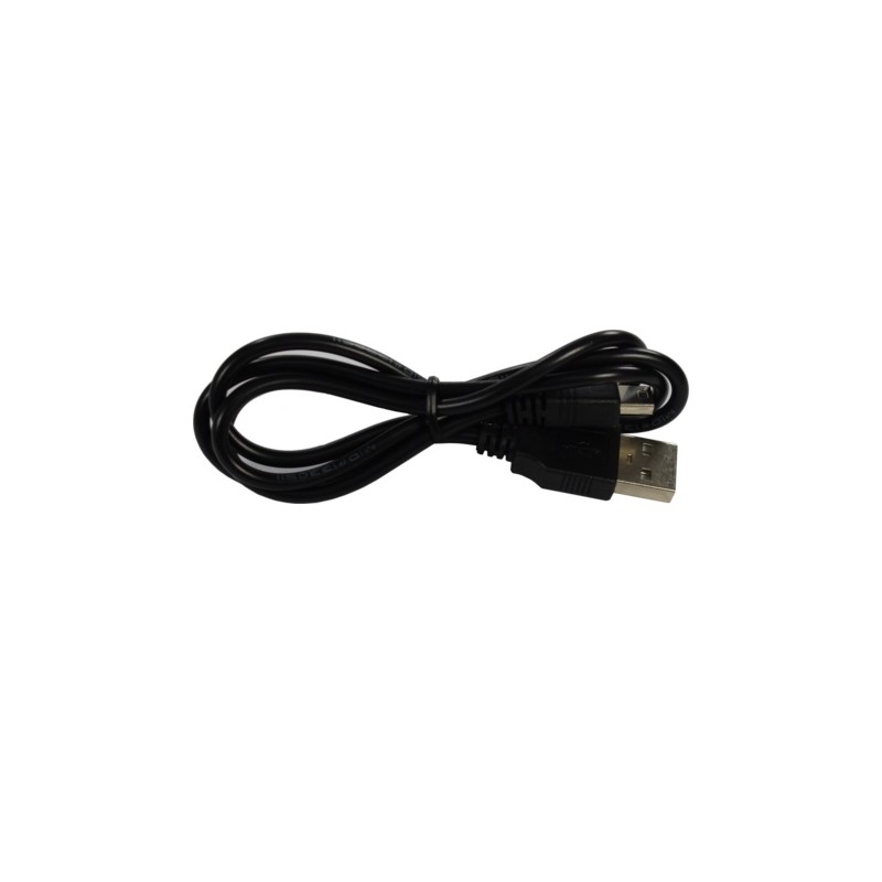 USB - miniUSB 1,0 m 1A Melns | mobilo.lv