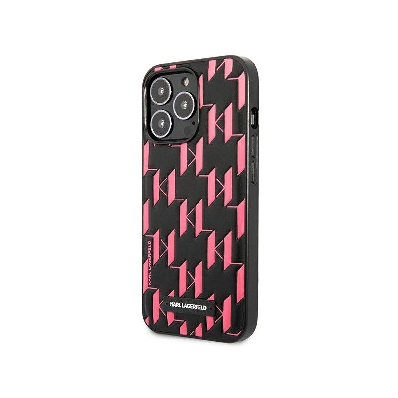 Karl Lagerfeld KLHCP13LMNMP1P iPhone 13 Pro / 13 6,1" hardcase różowy/pink Monogram Plaque