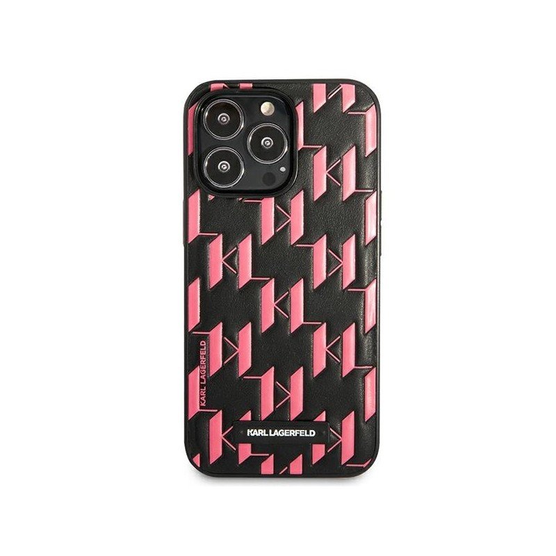 Karl Lagerfeld KLHCP13LMNMP1P iPhone 13 Pro / 13 6,1" hardcase różowy/pink Monogram Plaque