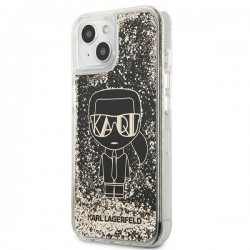 Karl Lagerfeld KLHCP13SLGGKBK iPhone 13 mini 5,4" czarny/black hardcase Liquid Glitter Gatsby|mobilo.lv