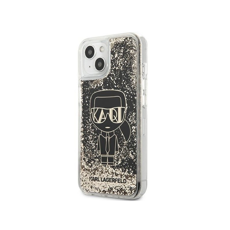 Karl Lagerfeld KLHCP13SLGGKBK iPhone 13 mini 5,4" czarny/black hardcase Liquid Glitter Gatsby|mobilo.lv