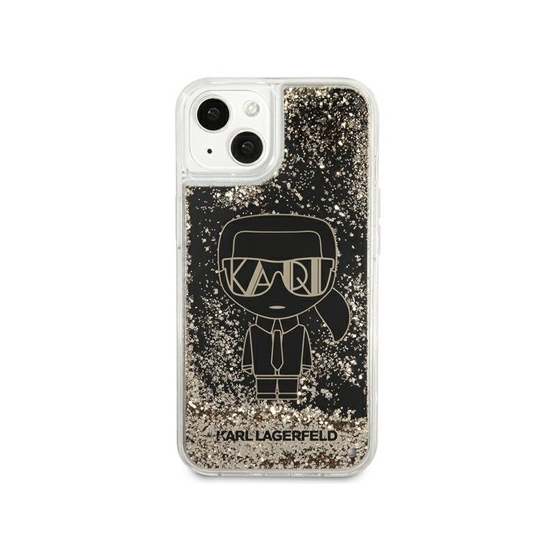 Karl Lagerfeld KLHCP13SLGGKBK iPhone 13 mini 5,4" czarny/black hardcase Liquid Glitter Gatsby|mobilo.lv