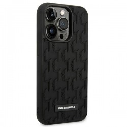 Karl Lagerfeld KLHCP14LRUPKLPK iPhone 14 Pro 6,1" hardcase czarny/black 3D Monogram|mobilo.lv