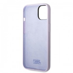 Karl Lagerfeld KLHCP14SSNIKBCU iPhone 14 / 15 / 13 6,1" hardcase purpurowy/purple Silicone Ikonik|mobilo.lv