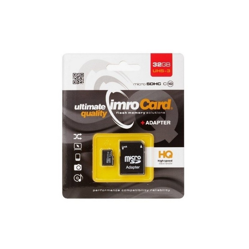 Universal 32GB microSDHC cl. 10 UHS-3 + adapter - | mobilo.lv