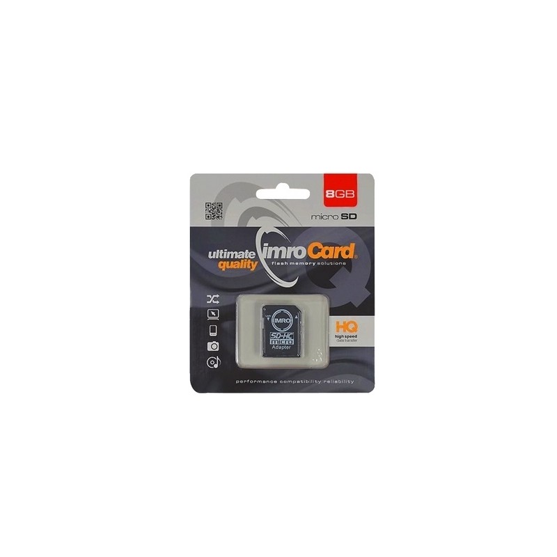 Universal 8GB microSDHC cl. 4 + adapter -|mobilo.lv