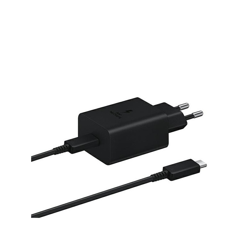 Samsung Samsung Fast Charger USB-C 3A 45W Melns | mobilo.lv