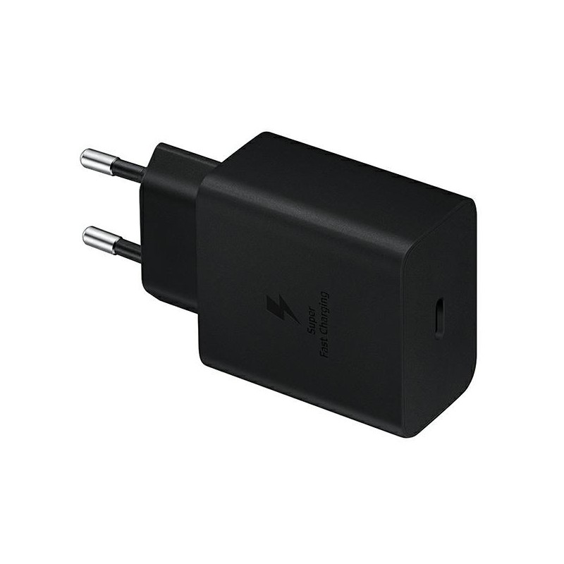 Samsung Samsung Fast Charger USB-C 3A 45W Melns | mobilo.lv