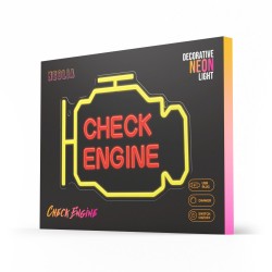 Universal Neon Led CHECK ENGINE Dzeltens | mobilo.lv